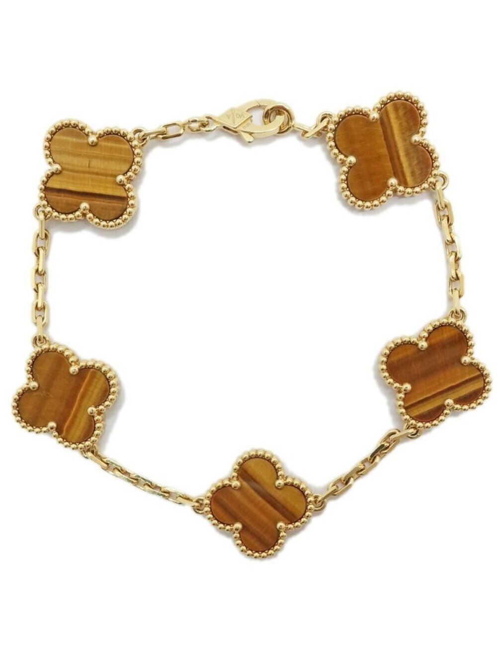 Van Cleef & Arpels Vintage Alhambra Bracelet Tiger's Eye